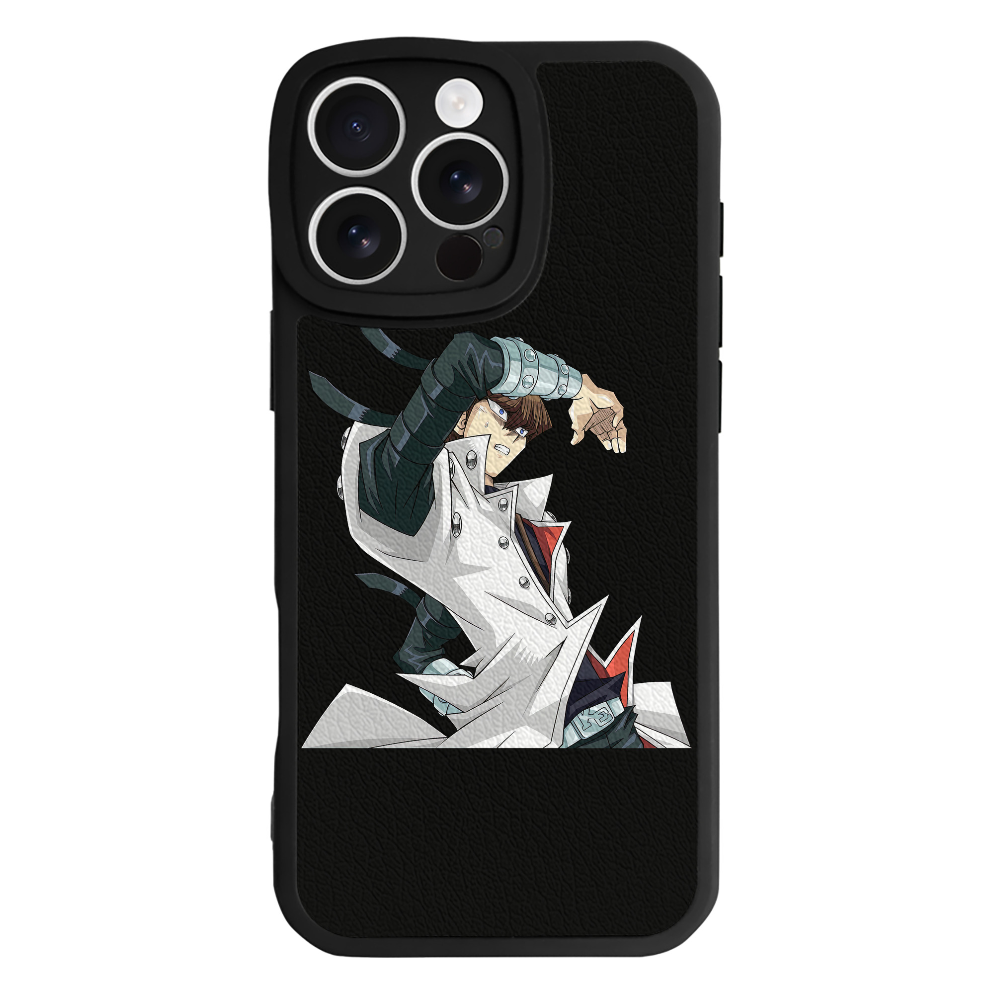 （画像用） 遊☆戯☆王 Yu-Gi-Oh! 【iPhone 16シリーズ対応】シリコンスマホケース（レザー調） 材質：シリコン